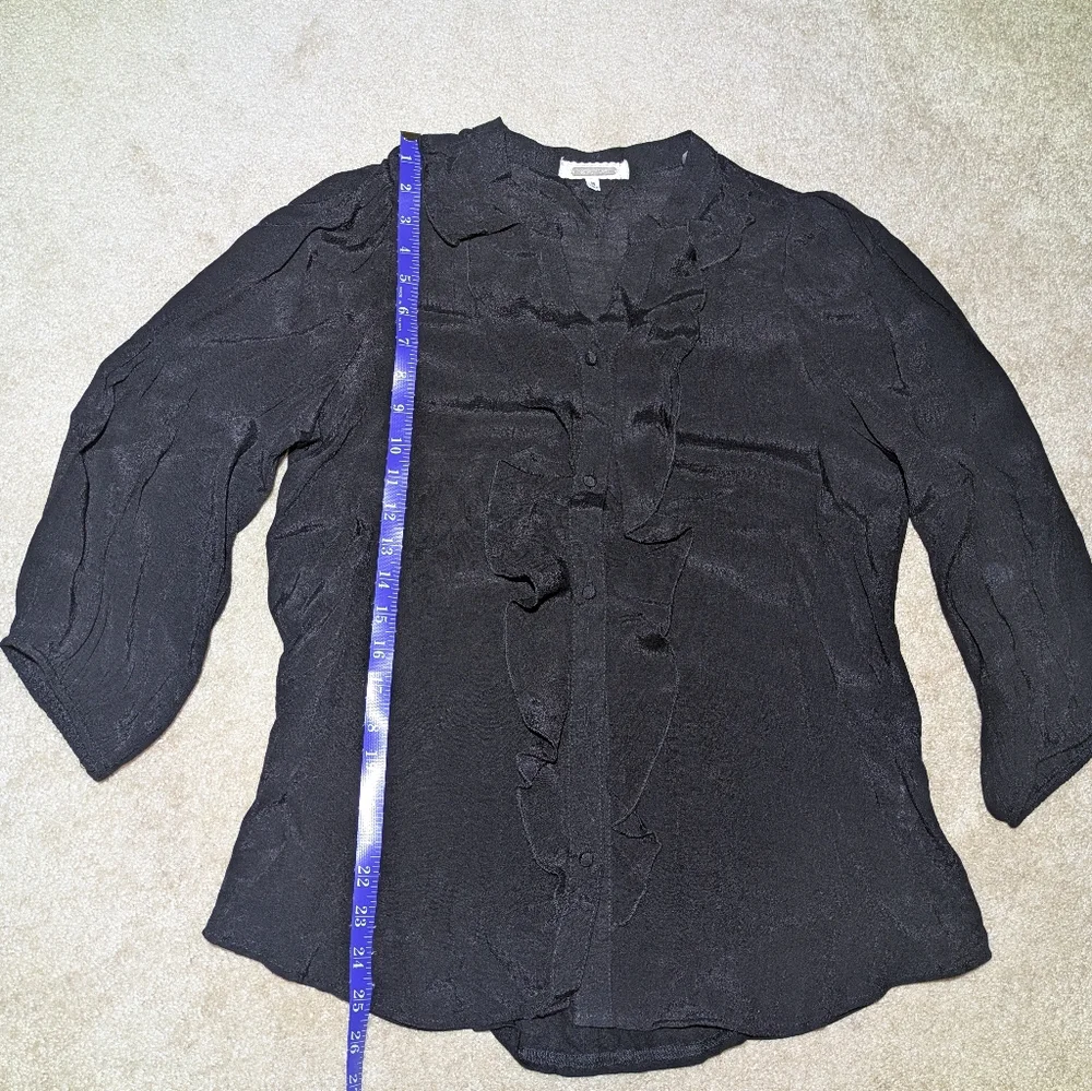 Black Ruffle Top - Picture 10 of 11